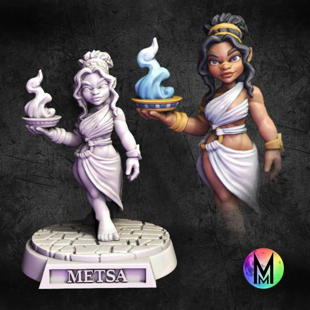 Moonlight Minis Metsa the Halfling Oracle